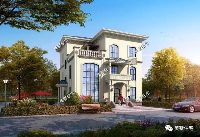 5款農(nóng)村時(shí)尚別墅設(shè)計(jì)圖，帶挑高客廳和大露臺(tái)，第3款讓人眼前一亮