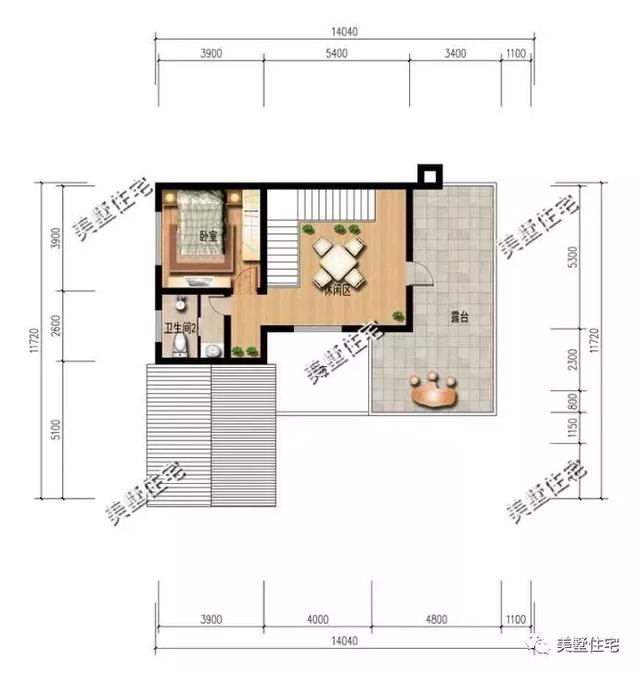 5款農(nóng)村時(shí)尚別墅設(shè)計(jì)圖，帶挑高客廳和大露臺(tái)，第3款讓人眼前一亮