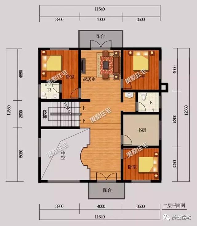 5款農(nóng)村時(shí)尚別墅設(shè)計(jì)圖，帶挑高客廳和大露臺(tái)，第3款讓人眼前一亮