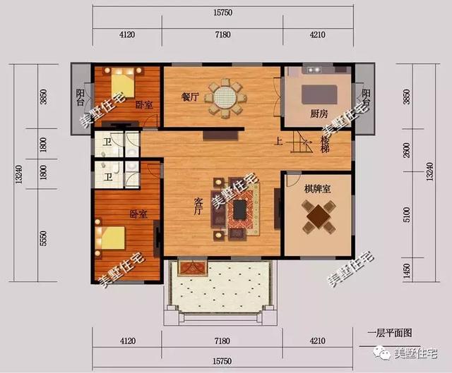 5款農(nóng)村時(shí)尚別墅設(shè)計(jì)圖，帶挑高客廳和大露臺(tái)，第3款讓人眼前一亮