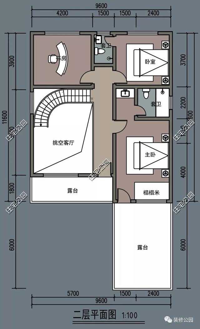 現代風格別墅設計圖，9×11米，內附裝修效果圖