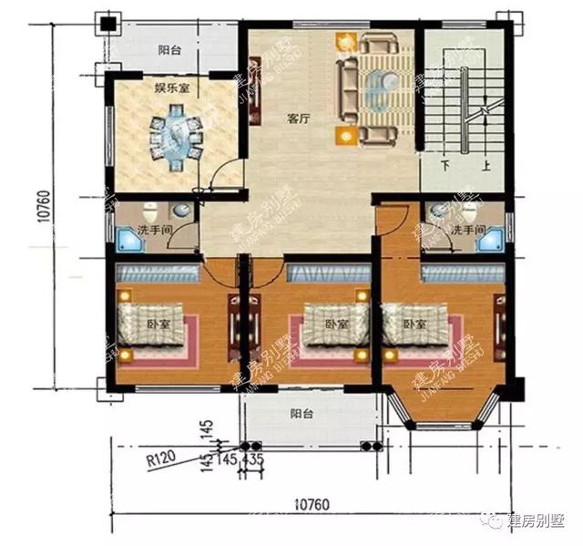 兩款經典別墅設計圖，設計理念好，布局實用很方便，是不可多得的經典好戶型
