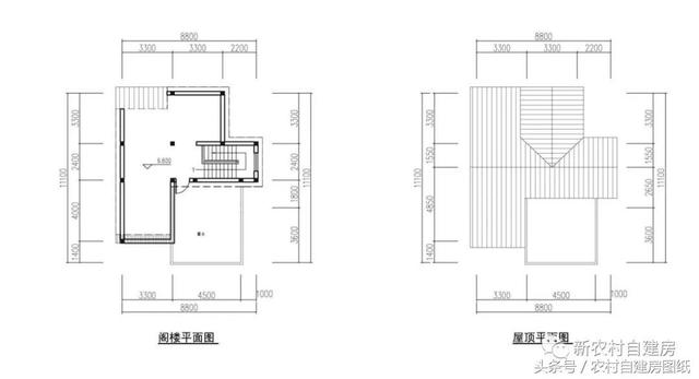 7款小戶型農村別墅設計圖，100平以內，小面積也可以建好房