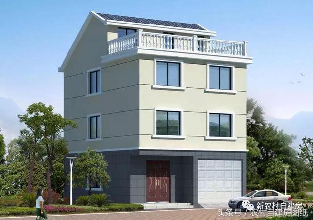 7款小戶型農村別墅設計圖，100平以內，小面積也可以建好房