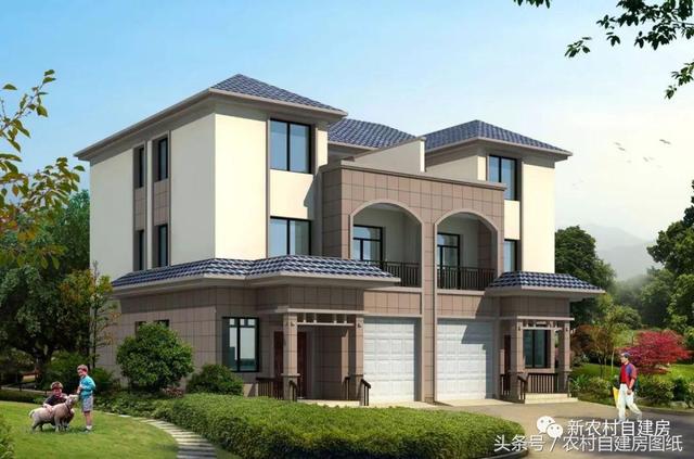 7款小戶型農村別墅設計圖，100平以內，小面積也可以建好房
