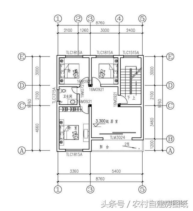 7款小戶型農村別墅設計圖，100平以內，小面積也可以建好房