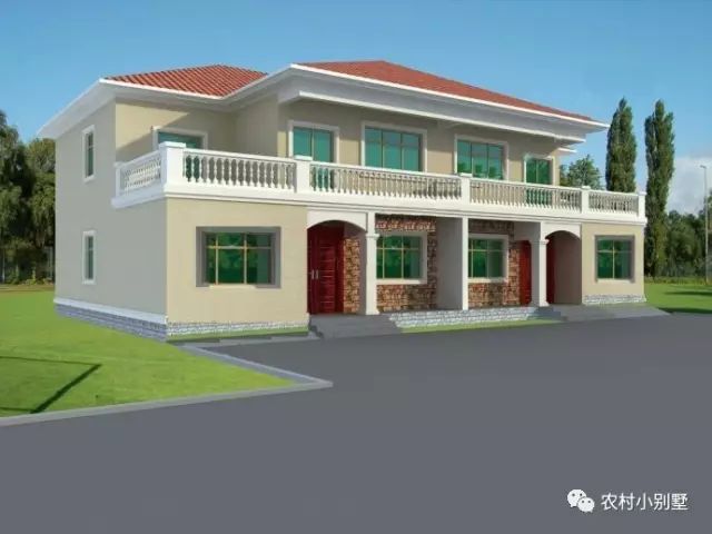 3套比較簡單的雙拼別墅圖，造價低哦，后悔看到的太遲了