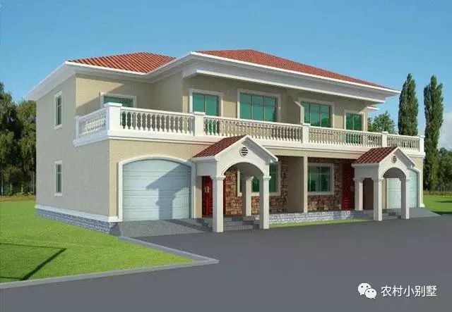 3套比較簡單的雙拼別墅圖，造價低哦，后悔看到的太遲了