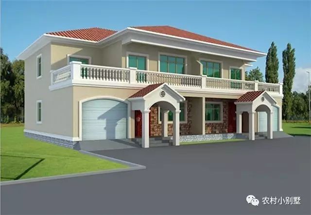 3套比較簡單的雙拼別墅圖，造價低哦，后悔看到的太遲了