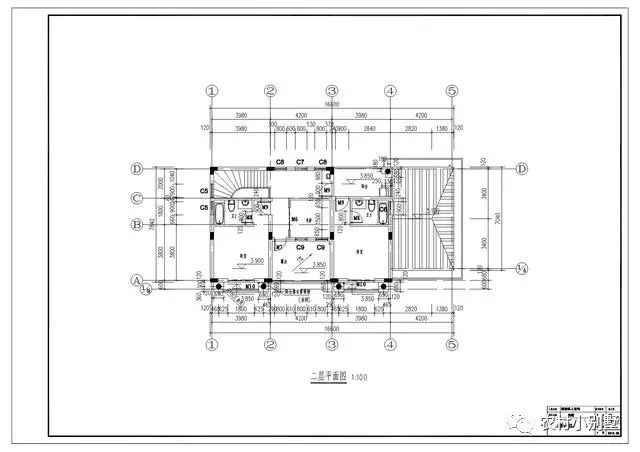 16.5米面寬8.5米進(jìn)深二層豪華歐式別墅設(shè)計(jì)圖，全套施工圖
