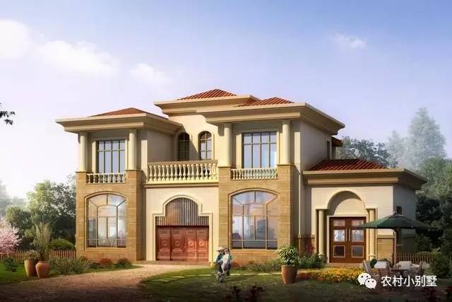 16.5米面寬8.5米進(jìn)深二層豪華歐式別墅設(shè)計(jì)圖，全套施工圖