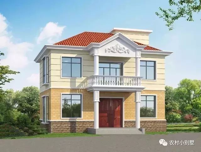 3套簡約二層自建民房方案圖，鄰居見了紛紛效仿