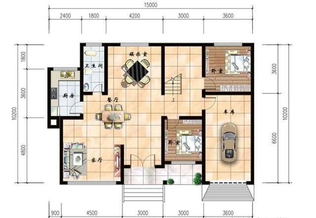 3款二層復(fù)式小別墅設(shè)計(jì)圖，挑空客廳設(shè)計(jì)，外觀漂亮內(nèi)部實(shí)用