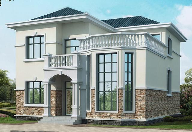 3款二層復(fù)式小別墅設(shè)計(jì)圖，挑空客廳設(shè)計(jì)，外觀漂亮內(nèi)部實(shí)用