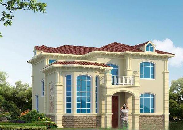 3款二層復(fù)式小別墅設(shè)計(jì)圖，挑空客廳設(shè)計(jì)，外觀漂亮內(nèi)部實(shí)用