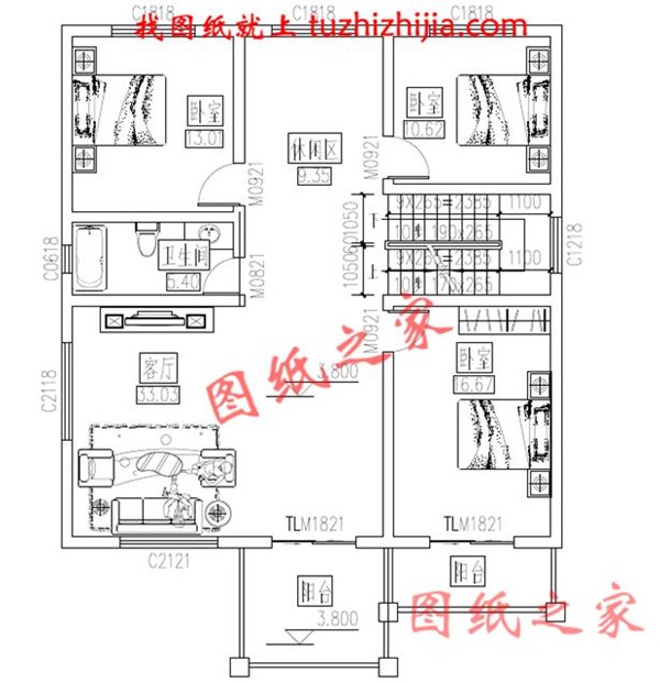5套現代三層民房設計圖，附實拍效果圖