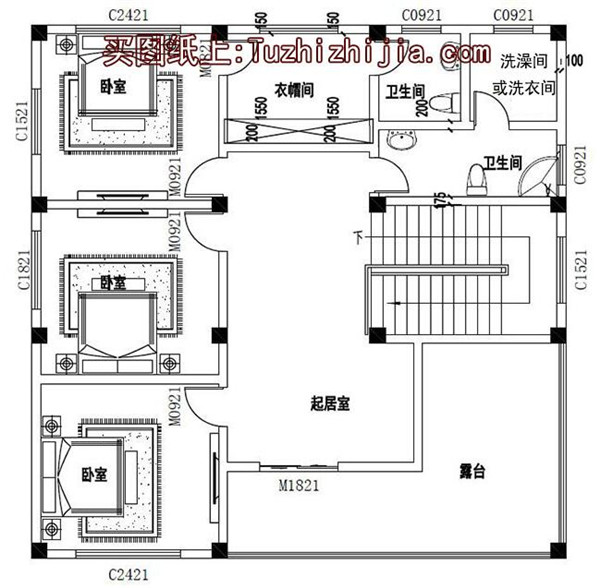 5套現代三層民房設計圖，附實拍效果圖