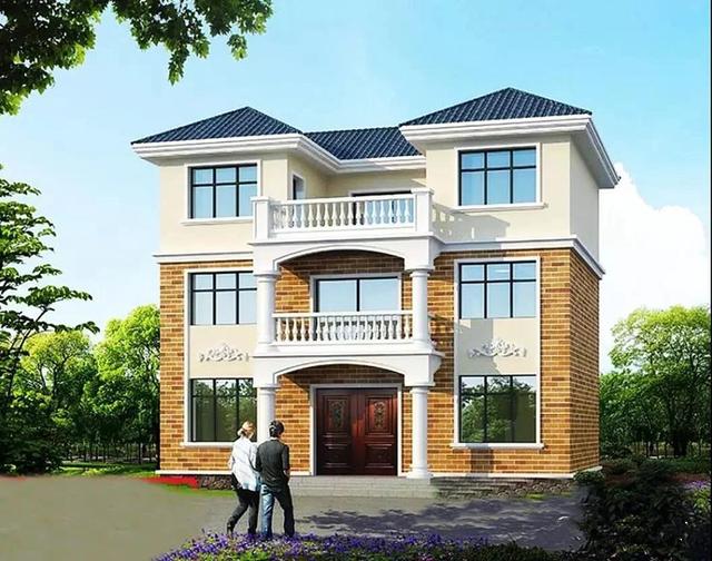 三層農村小戶型自建房，占地82平方米，外觀簡單、通透，大氣，實用。