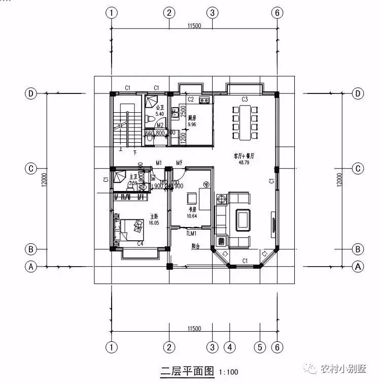 11x12米三層農村小樓設計圖，造價25-30萬，帶露臺和車庫