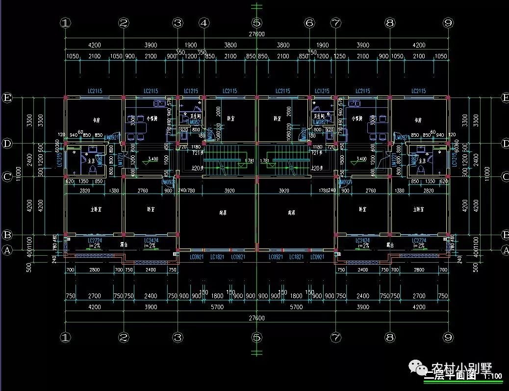 28x11米兄弟三層雙拼別墅圖，農村自建非常洋氣！