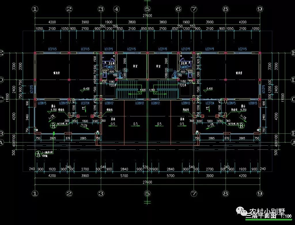 28x11米兄弟三層雙拼別墅圖，農村自建非常洋氣！
