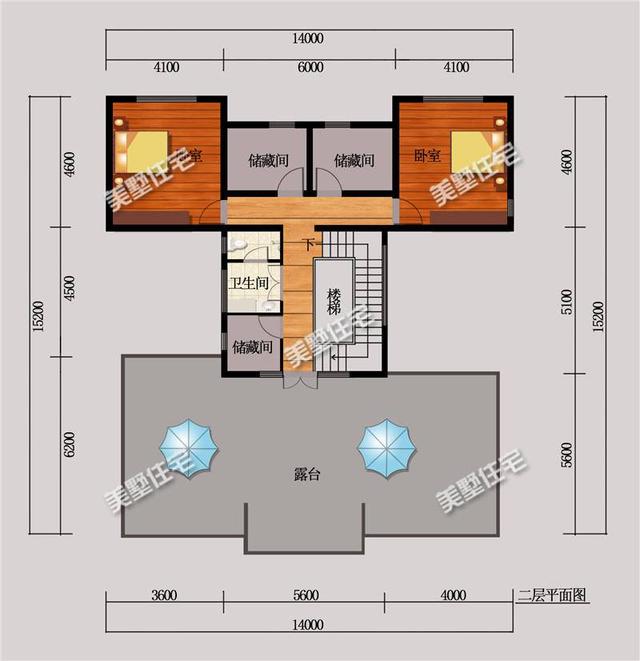 二層現代風格自建房，占地212.8平方米，“工”字造型，外觀靚，造型潮！