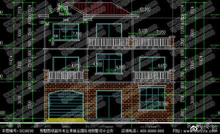 三層農村別墅設計圖，占地135.54平方米，帶車庫。