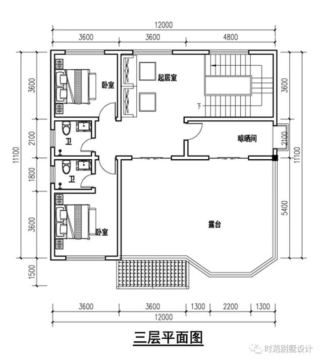 三層歐式別墅設(shè)計圖，帶書房+大露臺，豪華大氣，農(nóng)村建房的不二之選。