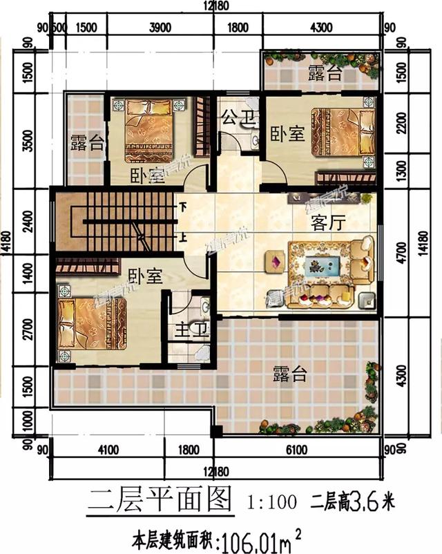 五款三層別墅設計圖，不但漂亮又實用，花錢不多，戶型也贊！