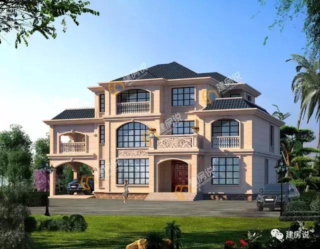 五款三層別墅設計圖，不但漂亮又實用，花錢不多，戶型也贊！