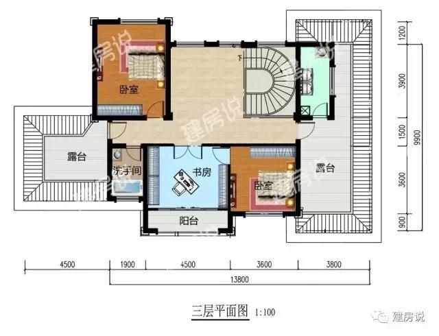 五款三層別墅設計圖，不但漂亮又實用，花錢不多，戶型也贊！