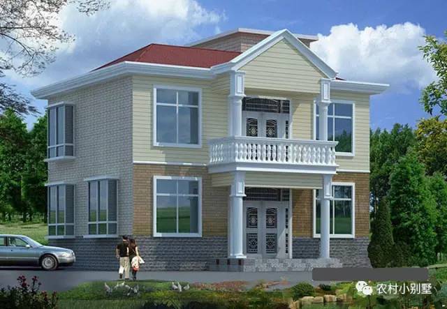 10.7x8米經濟型中式農村二層小樓圖，15萬全部搞定
