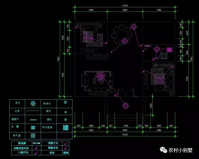 10.7x8米經濟型中式農村二層小樓圖，15萬全部搞定