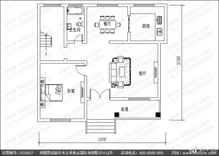 農村二層自建房，占地面積105.95平方米，造價22萬左右。