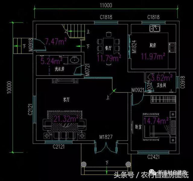 兩棟面積一樣的三層別墅設計圖，一款時尚大氣，一款簡單實用，你更喜歡哪一款呢？