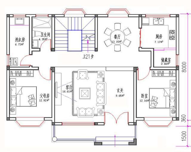 二層新農村別墅設計圖，地中海風格，古樸美觀，造價20萬。