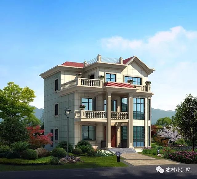 12款農(nóng)村蓋房三層小樓房設(shè)計(jì)圖，全村搶著建