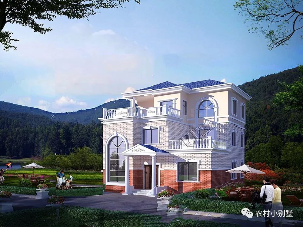 12款農(nóng)村蓋房三層小樓房設(shè)計(jì)圖，全村搶著建