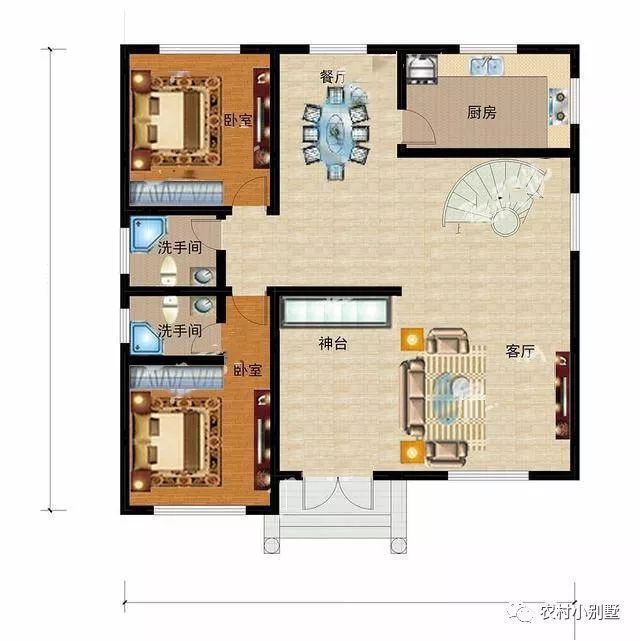 12款農(nóng)村蓋房三層小樓房設(shè)計(jì)圖，全村搶著建
