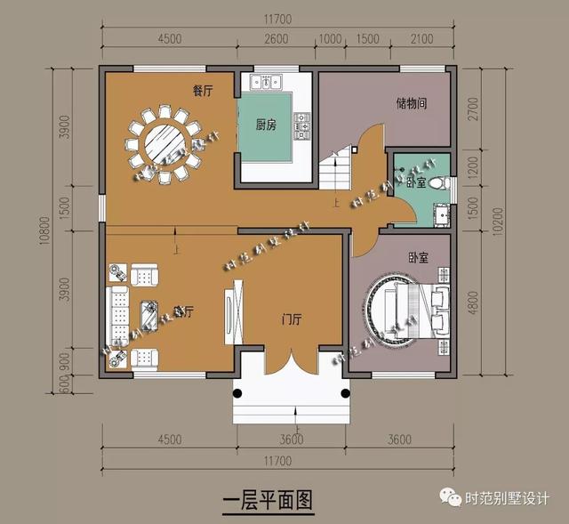 歐式三層別墅設(shè)計(jì)圖，外觀造型簡(jiǎn)潔大方，追求返璞歸真，向往田園生活。
