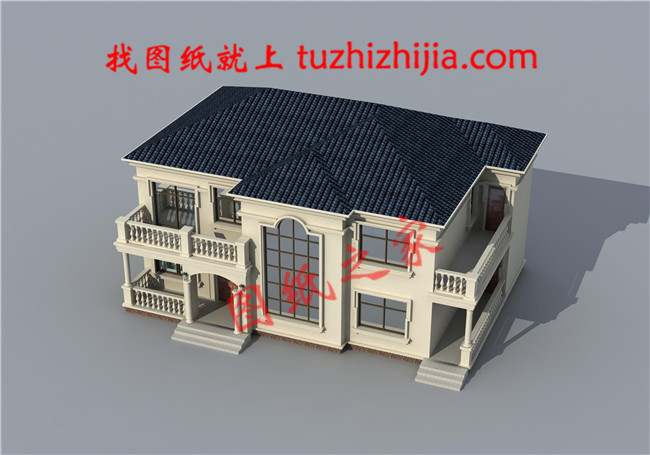 簡單大氣的農村二層樓設計圖,二層歐式農村別墅設計圖