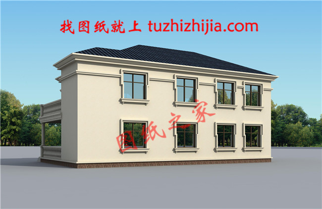 簡單大氣的農村二層樓設計圖,二層歐式農村別墅設計圖