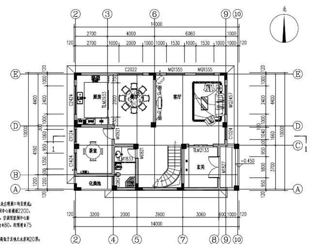 新農(nóng)村四層自建房，戶型設(shè)計(jì)極其豪華，帶挑空客廳+旋轉(zhuǎn)樓梯，主體造價(jià)100萬(wàn)左右。