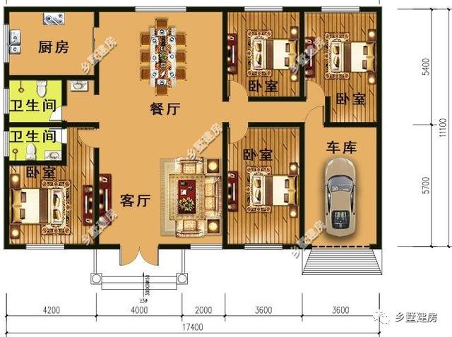 三棟農村一層小平房，只需要11萬就能建成，不僅經濟實用，外觀還好看到爆炸！