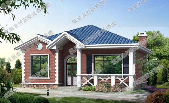 造價15萬的一層農村自建房，占地100平方米，戶型方正簡潔大氣，適合農村小家庭建造。