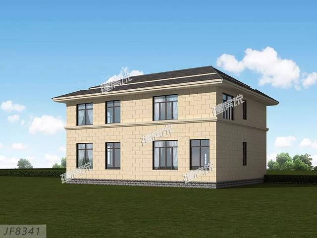 二層經典的歐式別墅設計圖，經典耐看，經濟又實用。