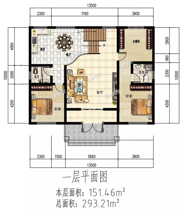 二層經典的歐式別墅設計圖，經典耐看，經濟又實用。