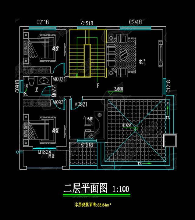 11X11米農村自建2層現代別墅圖，全套圖附施工案例