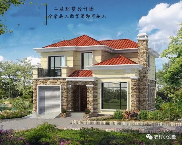 11X11米農村自建2層現代別墅圖，全套圖附施工案例