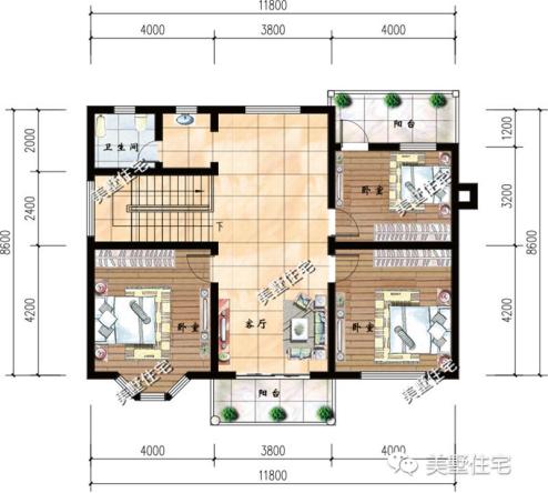 6款二層別墅設(shè)計(jì)圖，特意為小宅基地住戶設(shè)計(jì)，每套都戶型精美經(jīng)濟(jì)實(shí)用
